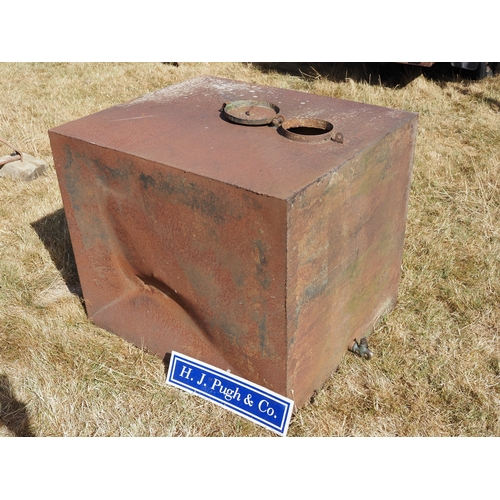 138 - Steel tank with tap