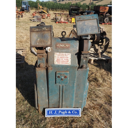 86 - Union double end grinder