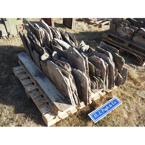 88 - Pallet of reclaimed stone roof tiles