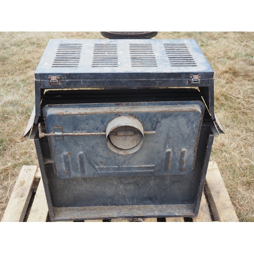 117 - Wood burner 3ft x 2ft x 1ft