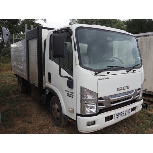 3013 - Isuzu Grafter with high side back, 2999cc. MOT until 17.05.27. Reg. SF65 ZHD. V5 and key in office