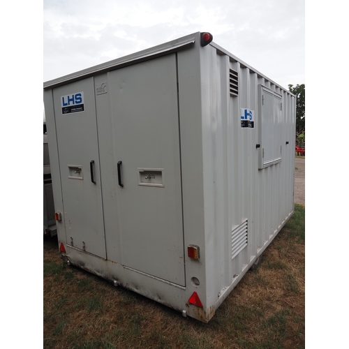 3019 - Welfare unit trailer with generator and toilet. Key in office