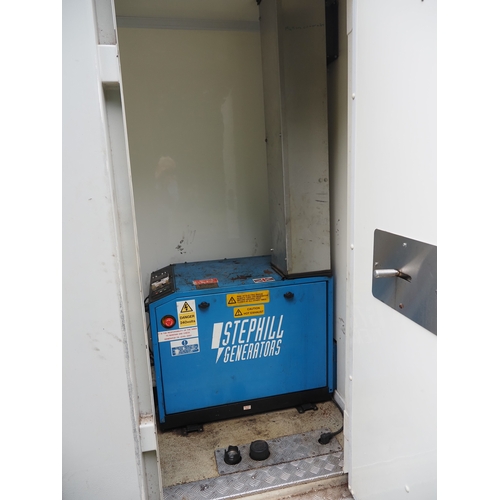 3019 - Welfare unit trailer with generator and toilet. Key in office