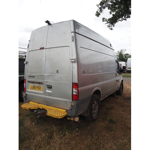 3030 - Ford Transit TDci 140 MWB van. MOT until 14.05.27. Showing 159,618 miles. Reg. LD10 PDX. V5 and key ... 