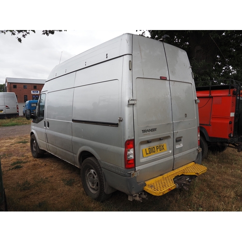 3030 - Ford Transit TDci 140 MWB van. MOT until 14.05.27. Showing 159,618 miles. Reg. LD10 PDX. V5 and key ... 