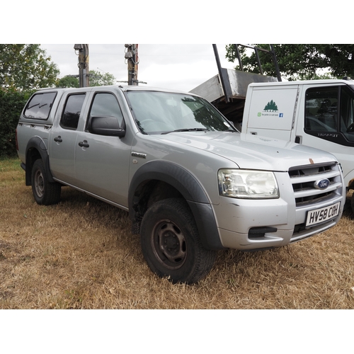 3040 - Ford Ranger TDci pick up, 2500cc. MOT until 19.02.27. Showing 163,920miles. Reg. HV58 COH. V5 and ke... 