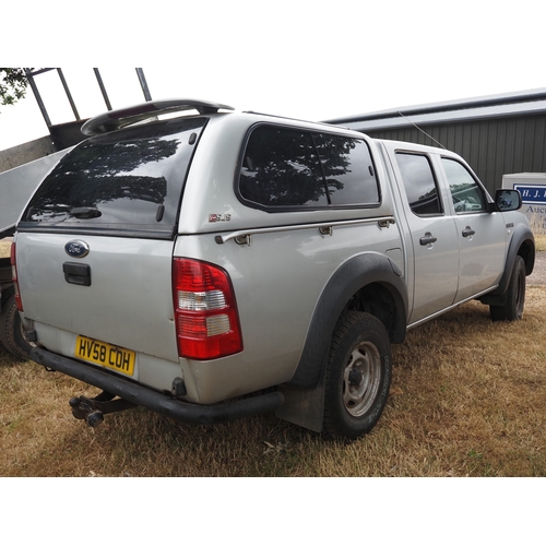 3040 - Ford Ranger TDci pick up, 2500cc. MOT until 19.02.27. Showing 163,920miles. Reg. HV58 COH. V5 and ke... 