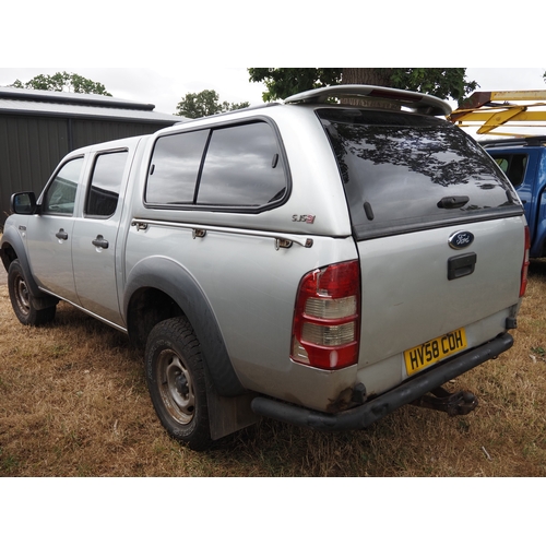 3040 - Ford Ranger TDci pick up, 2500cc. MOT until 19.02.27. Showing 163,920miles. Reg. HV58 COH. V5 and ke... 