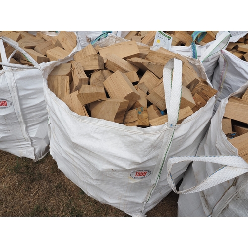 Split oak offcuts