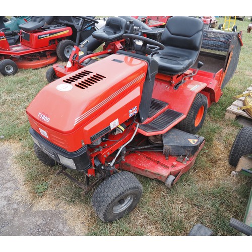 13 - Westwood T1800 ride on mower - flat battery. Key in office