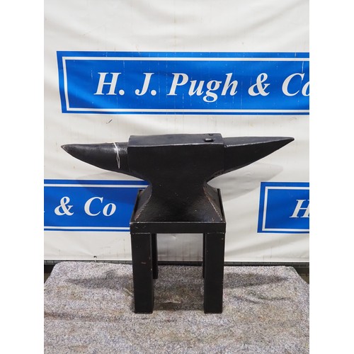 Blacksmiths anvil 38" x 13" on stand