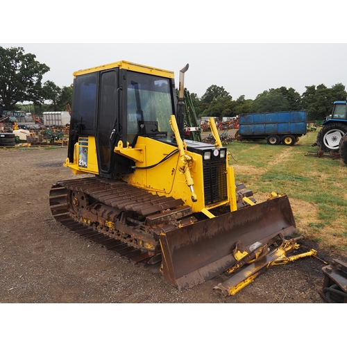 Komatsu D21 PL bulldozer. Showing 5291 hours. Key in office