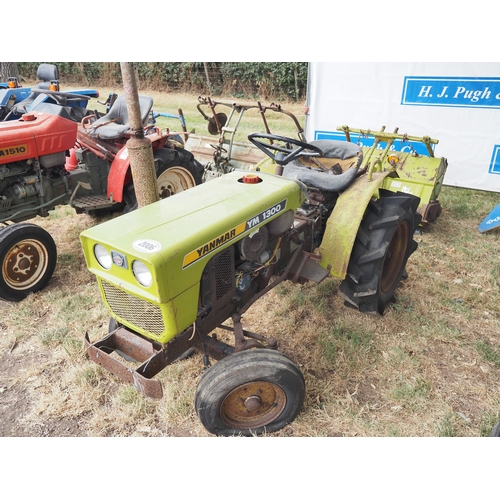 2006 - Yanmar YM1300 compact tractor. C/w Yanmar tiller. Key in office