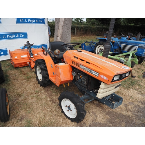 2011 - Kubota ZB1200 compact tractor. C/w RS1100 tiller. Key in office