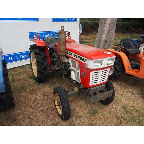 2012 - Yanmar YM 1500 compact tractor. Key in office