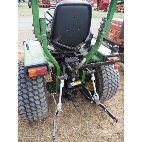 2025 - John Deere 855 compact tractor. Runs and drives. Showing 2423 hours. Key in office