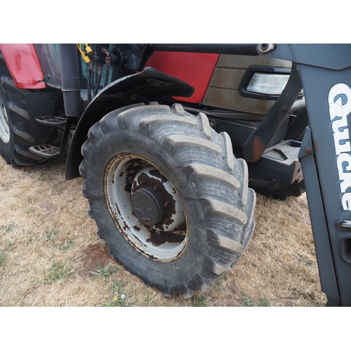 2061 - McCormick CX105 Xtrashift 4wd tractor. Showing 6270 hours. Runs  C/w Quicke Q30 loader and dual assi... 