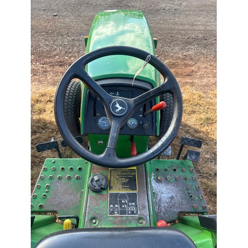 2025 - John Deere 855 compact tractor. Runs and drives. Showing 2423 hours. Key in office