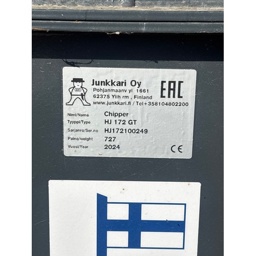 2040 - Junkkari HJ172GT PTO mounted chipper. unused. 2024