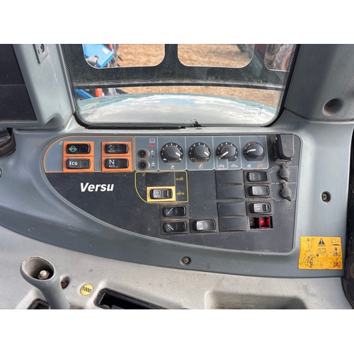2064 - Valtra Versu T163E tractor. Runs and drives, showing 9074 hours. 50K transmission. C/w set of 14 40k... 