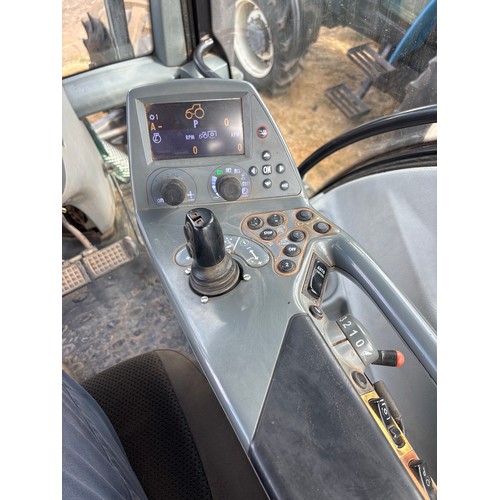 2064 - Valtra Versu T163E tractor. Runs and drives, showing 9074 hours. 50K transmission. C/w set of 14 40k... 