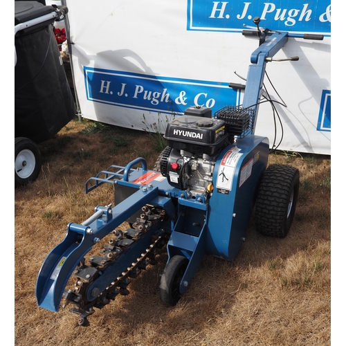 11 - Hyundai HYTR70 pedestrian trencher, little used. Key in office