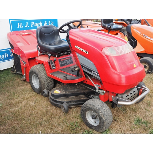 12 - Countax C600H ride on mower. Key in office