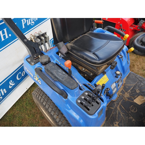 14 - Iseki TXGS24 compact tractor, with deck and roll bar. Showing 310 hours. Key in office