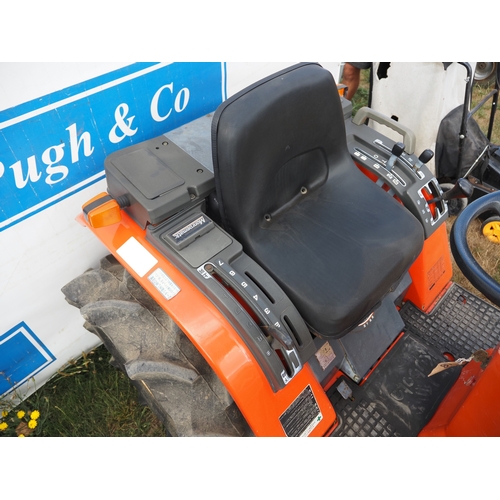 15 - Kubota aste Pal A-14 compact tractor. Key in office
