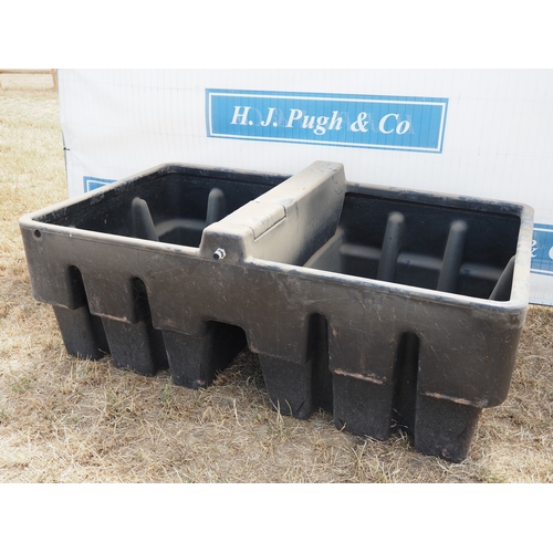 41 - Large poly double water drinking trough