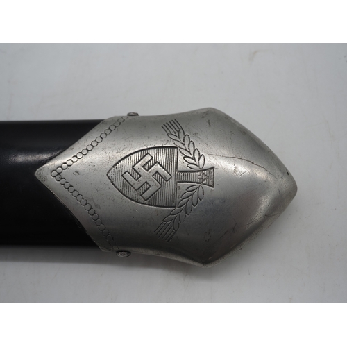 50 - Third Reich Reichsarbeitsdienst Labour Service Enlisted Ranks Hewer Dagger. With brushed aluminium e... 