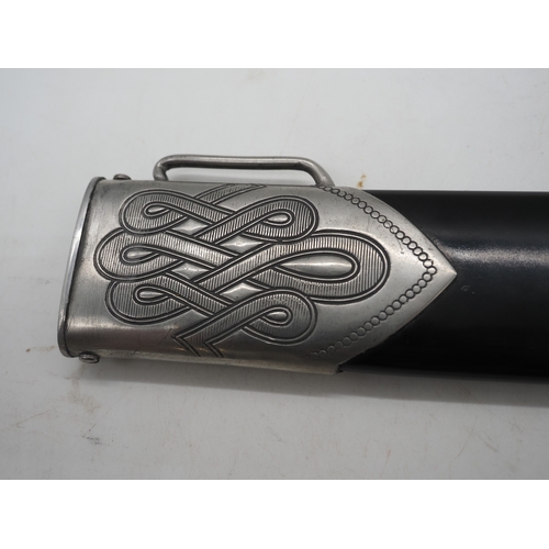 50 - Third Reich Reichsarbeitsdienst Labour Service Enlisted Ranks Hewer Dagger. With brushed aluminium e... 