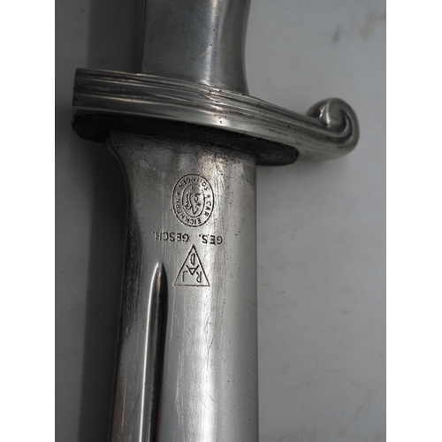 50 - Third Reich Reichsarbeitsdienst Labour Service Enlisted Ranks Hewer Dagger. With brushed aluminium e... 