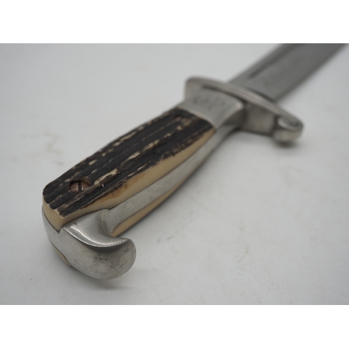 50 - Third Reich Reichsarbeitsdienst Labour Service Enlisted Ranks Hewer Dagger. With brushed aluminium e... 