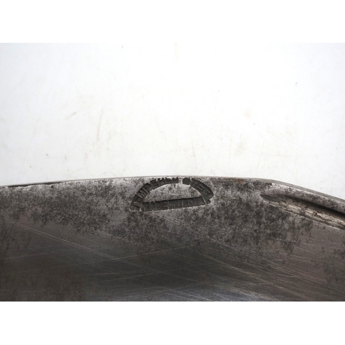 56 - Nepalese Ghurkha Knife. Polished black wooden handle with brass pommel and complete with leather sca... 