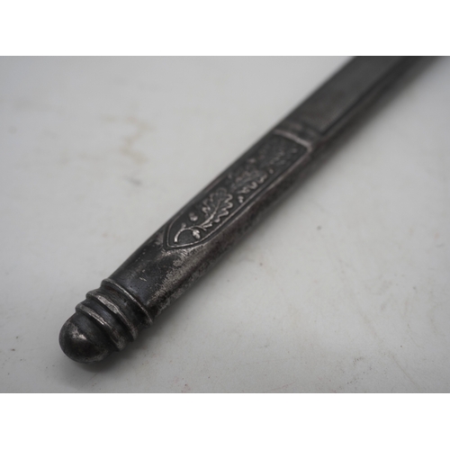 60 - WW2 German Luftwaffe Second Pattern Dress Dagger. Black celluloid grip with wire binding complete wi... 