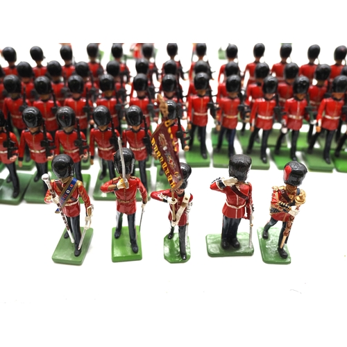 1 - Quantity of W. Britain toy soldier figures from the trooping of the colour collection. To include va... 