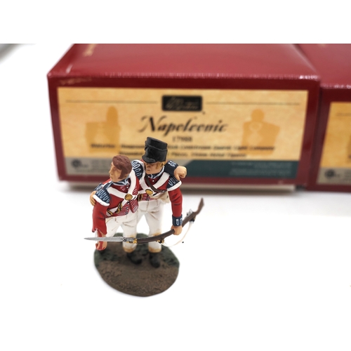 3 - W. Britain Napoleonic series hand painted toy soldiers. Sets to include 17988 British coldstream gua... 