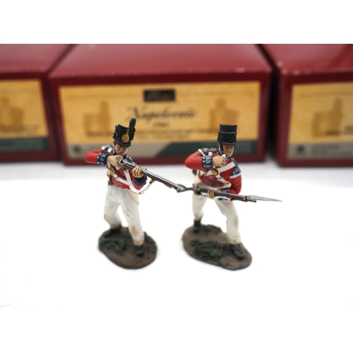 3 - W. Britain Napoleonic series hand painted toy soldiers. Sets to include 17988 British coldstream gua... 