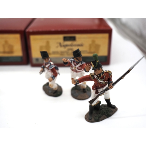 3 - W. Britain Napoleonic series hand painted toy soldiers. Sets to include 17988 British coldstream gua... 