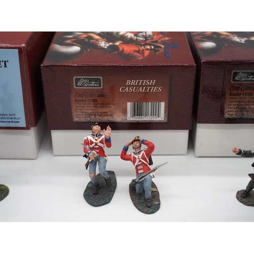 5 - W. Britain hand painted toy soldiers sets featuring the Napoleonic era. To include sets 41156 Britis... 