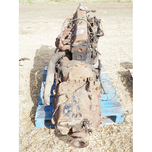 10 - Ford 6 cylinder turbo diesel engine and gearbox