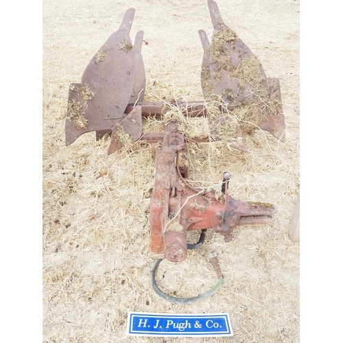 69 - Massey Ferguson 797 2 furrow hydraulic reversible plough. Badged