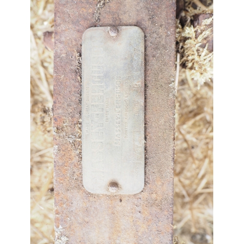 69 - Massey Ferguson 797 2 furrow hydraulic reversible plough. Badged