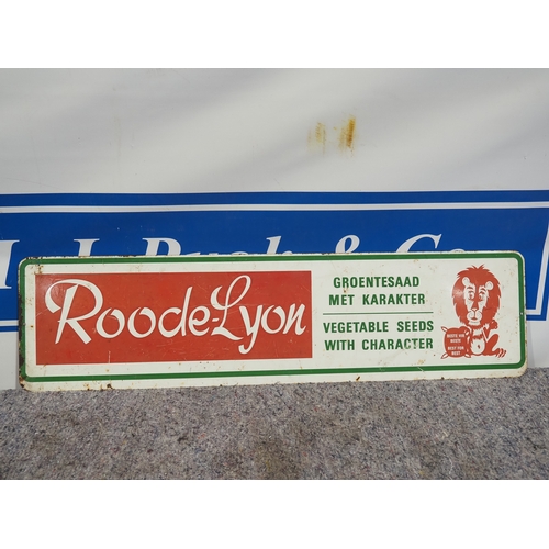 19 - Double sided tin sign - Roode-Lyon 10