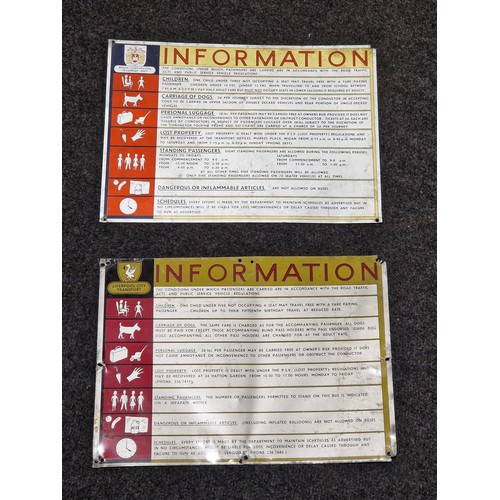 21 - Tin signs - Wigan Transport and Liverpool Transport 10