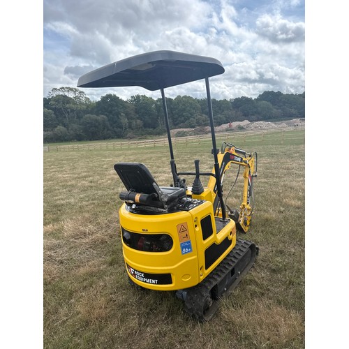 38 - Tiny Titan RE-MD-01 mini digger, complete with attachment, unused.
Key in office