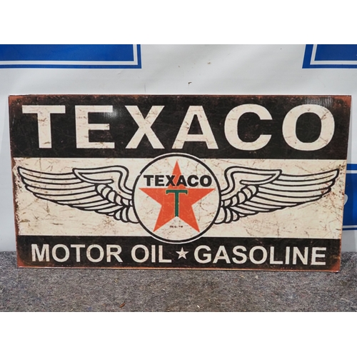 38 - Printed stick on correx Texaco sign