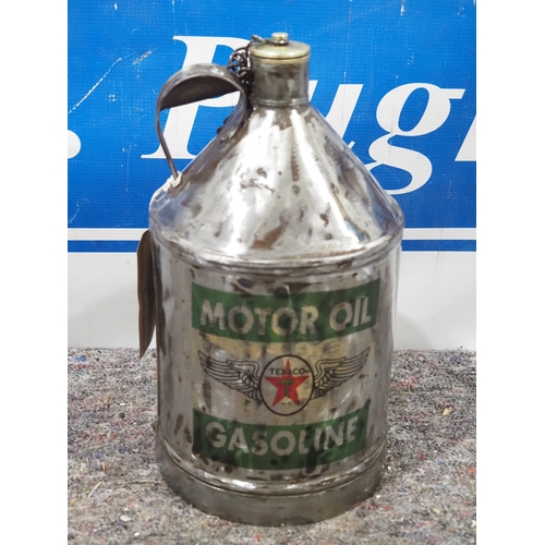 42 - Texaco motor oil can