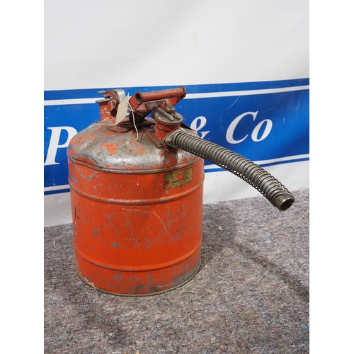 46 - Safe-T-Can vintage petrol can with nozzle